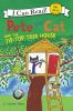 Book cover for "Pete the cat and the tip-top tree house".