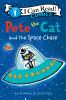 Book cover for "Pete the cat and the space chase".