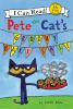 Book cover for "Pete the Cat's groovy bake sale".